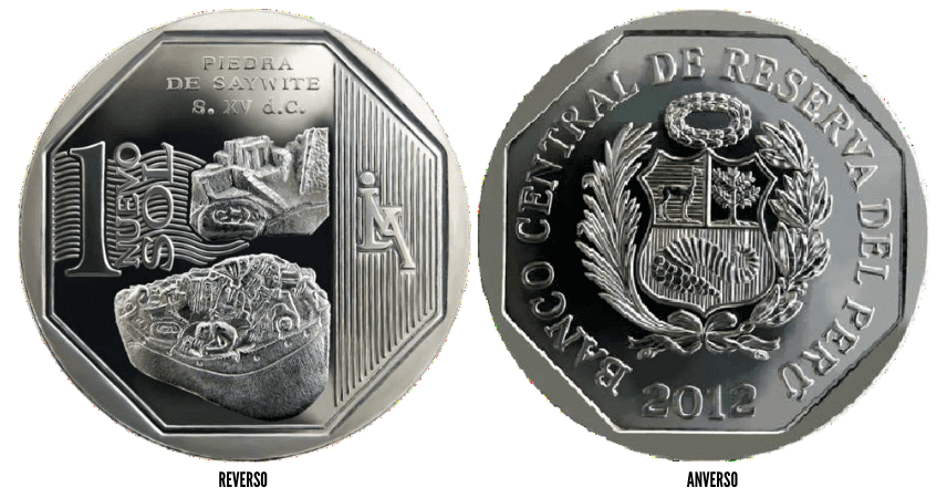 moneda de la piedra de saywite, riqueza y orgullo del peru