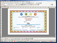 Modul Teknik Pembuatan Sertifikat secara mudah dengan Microsoft Word