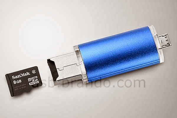 The Micro USB 2-In-1 OTG Card Reader