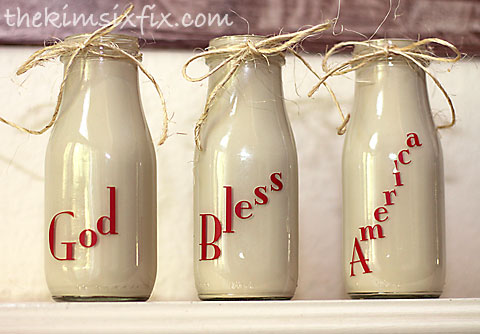Starbucks milk bottles