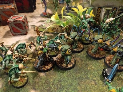 Warhammer 40k - 9th Edition - Space Marines Mantis Warriors vs Tyranids Hive Fleet Jormungandr