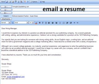 email a resume example | resume email sample