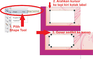 membentuk persegi empat tanpa sudut