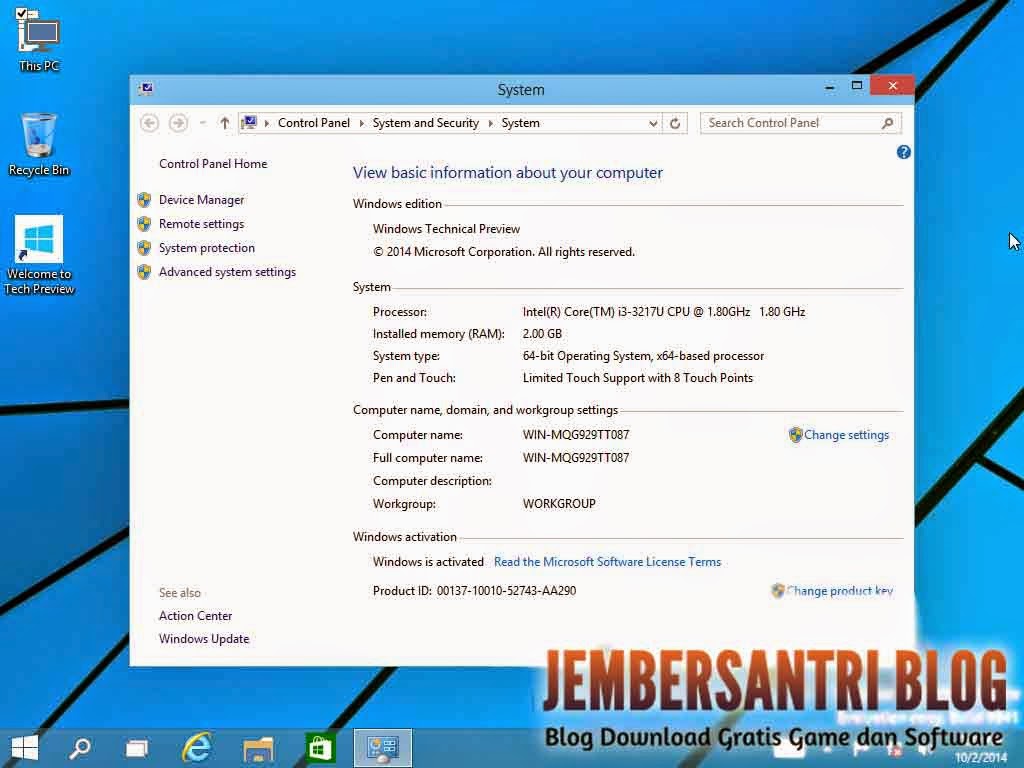 Windows 10 Technical Preview x86/x64