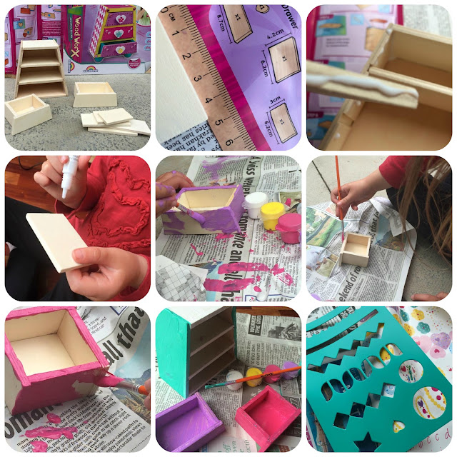 making and painting a jewellery box 
