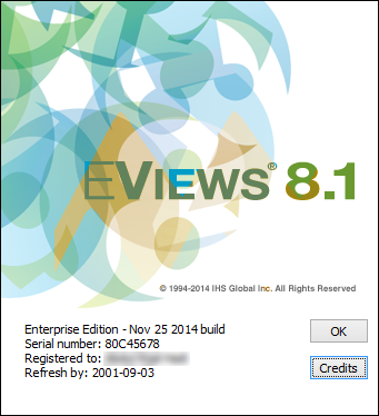 EViews 8.1 Enterprise Edition Full Crack