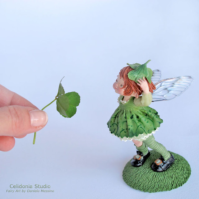 St. Patrick's Day Fairy art doll