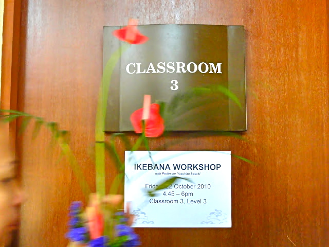 Ikebana Workshop at the Botanic Gardens