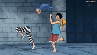 ワンピースアニメ インペルダウン編 425話 ルフィ バギー Luffy Buggy | ONE PIECE Episode 425