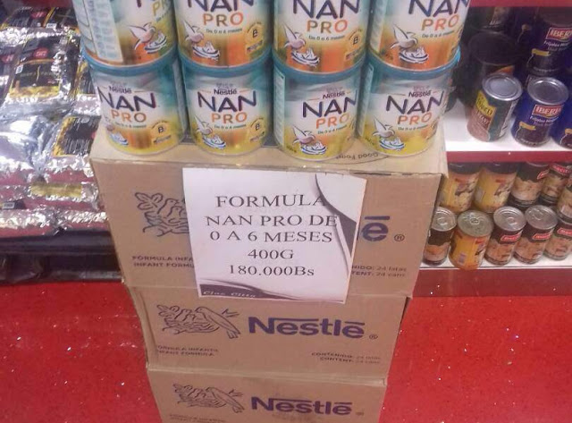 Mire el precio RE-SUSTO de las fórmulas lácteas para bebés (FOTO)