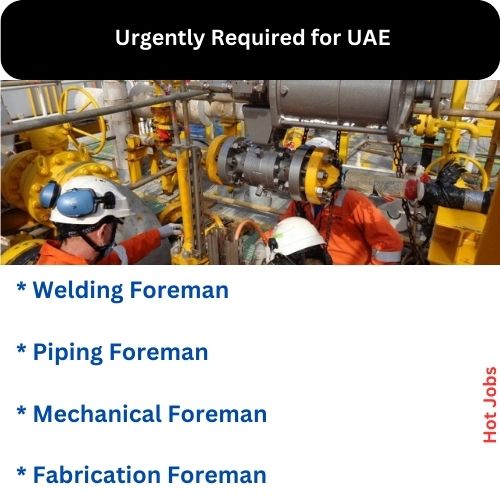 Urgently Required for UAE