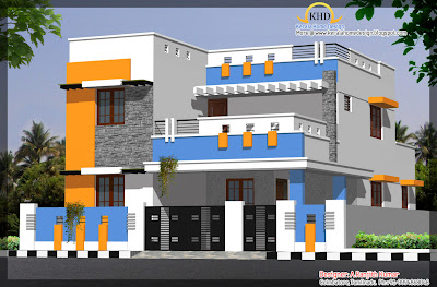 562 Square Meter (6050 Sq. Ft) House Elevation Design