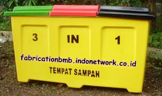 tong sampah fibergllass 3 in 1