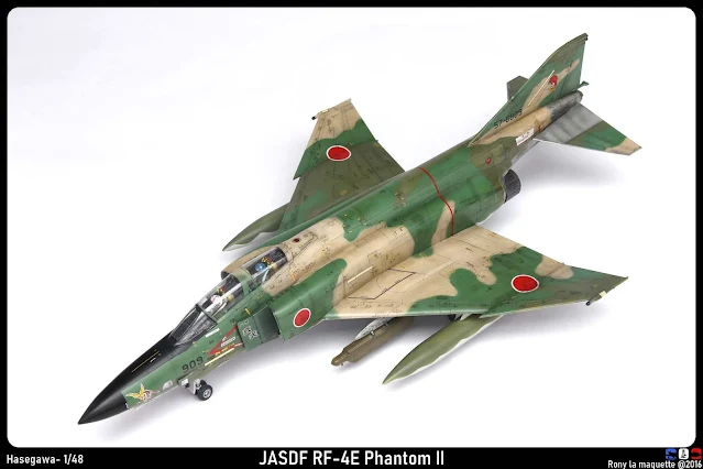 Maquette du RF-4E Phantom II d'Hasegawa au 1/48.