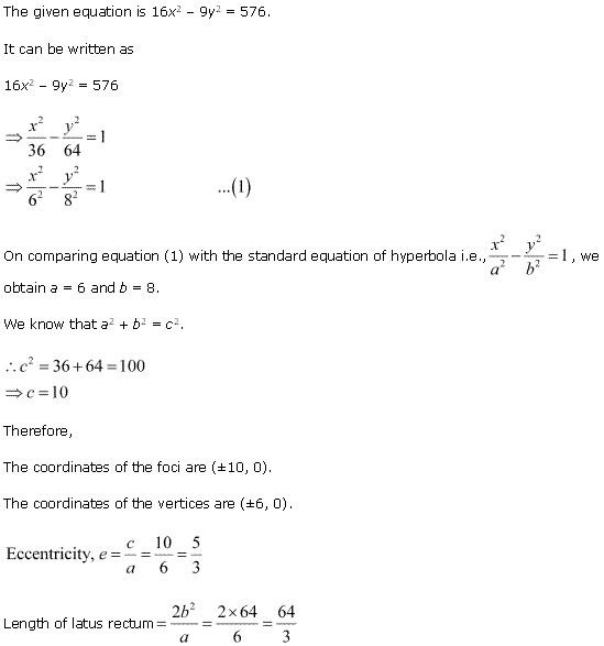 Solutions Class 11 Maths Chapter-11 (Conic Sections)