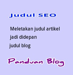 cara memasang judul artikel jadi di depan judul blog