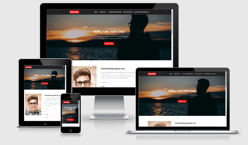 OneJob - Responsive Blogger Portfolio Template