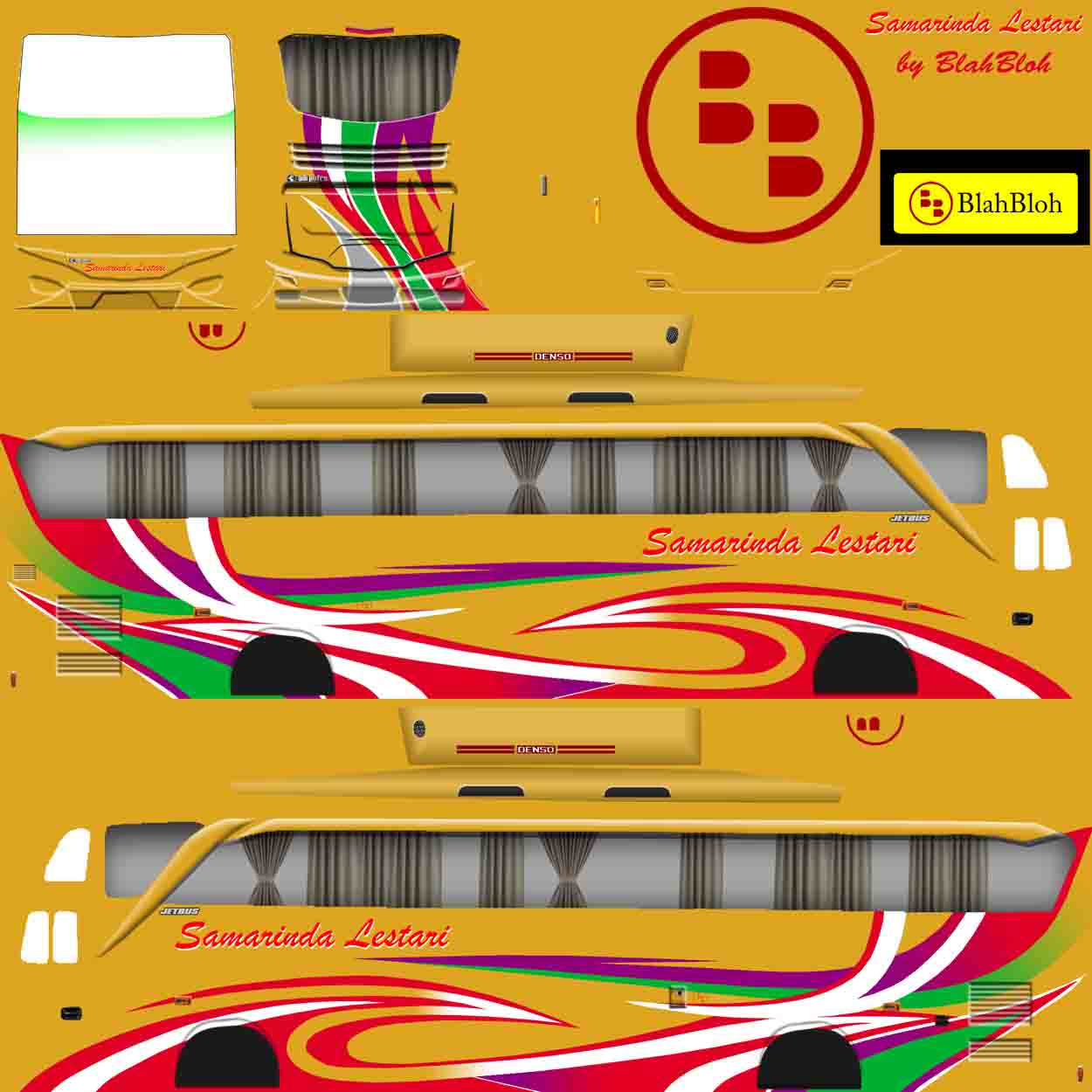 livery bussid samarinda lestari