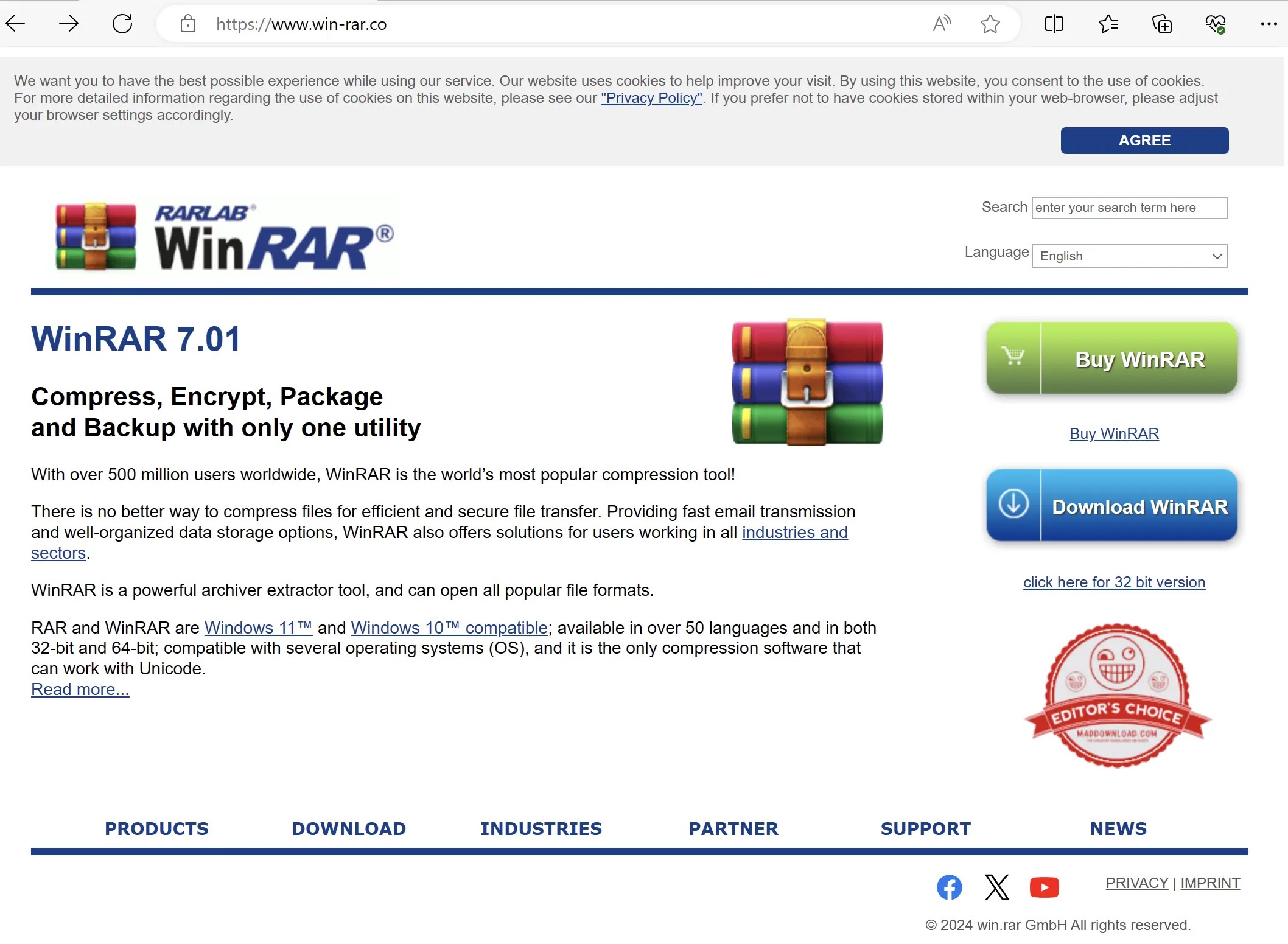 Beware Of Fake WinRar Websites Delivering Ransomware via GitHub
