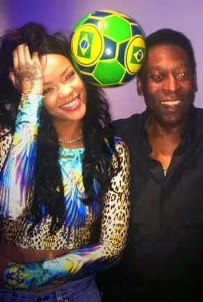 rihanna meets pele