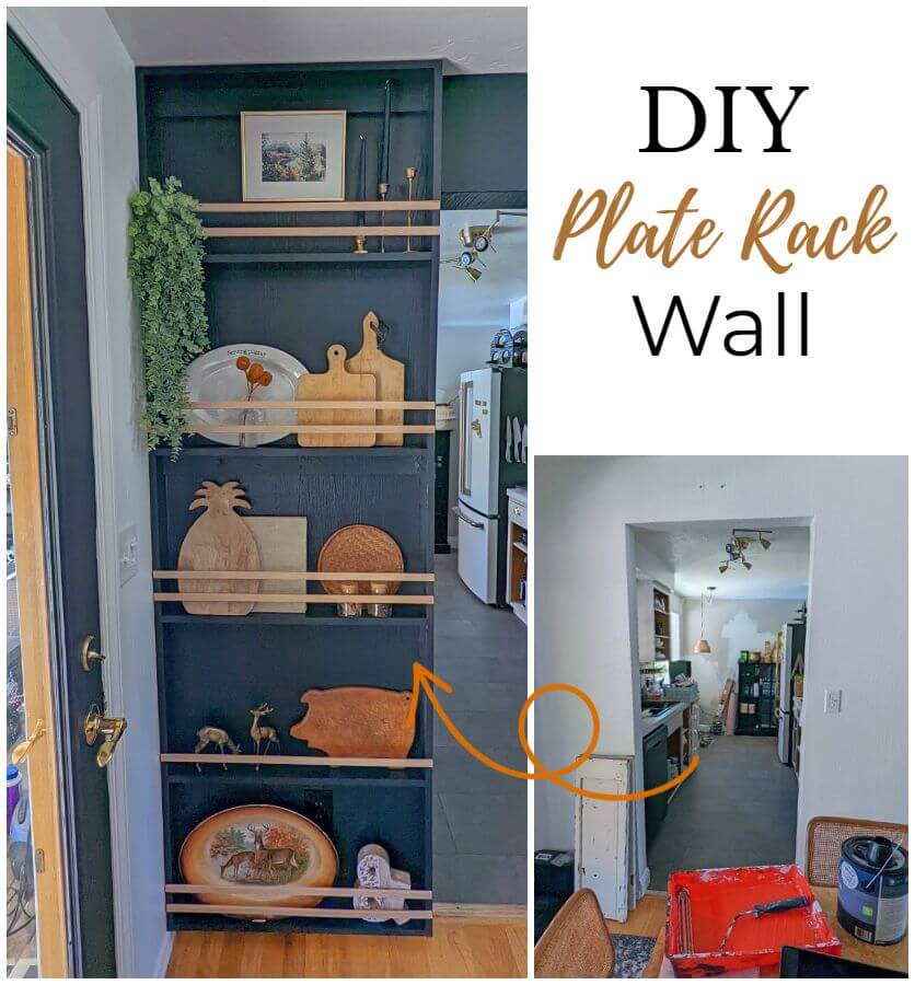 How To Build An Easy DIY Wall Plate Rack