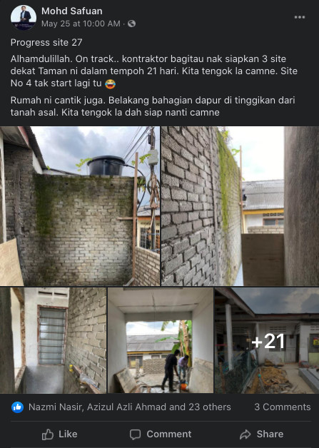 Contoh rumah busuk yang pernah diuruskan oleh tuan Mohd Safuan (Site no 27)