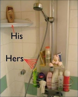 woman take shower