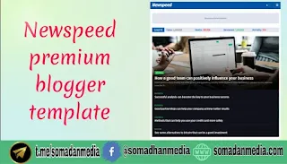 newspeed premium blogger template