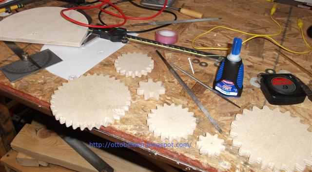 wooden gear clocks