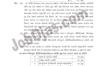 Bin Sachivalay Clerk Syllabus