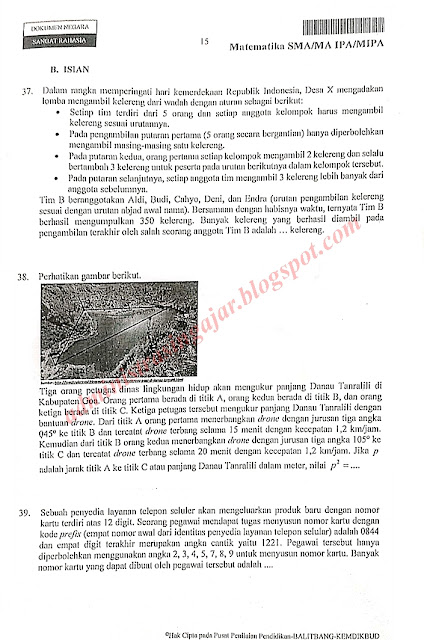 Naskah Asli UN Matematika SMA 2019