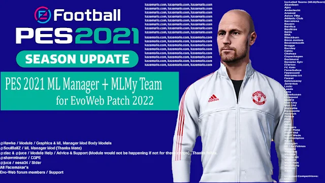 ML Manager + MLMy Team For EvoWeb Patch For eFotball PES 2021