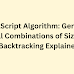 JavaScript Algorithm: Generate All Combinations of Size K (Backtracking Explained)