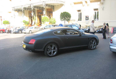 Bentley on Bentley Spotting  Matte Black Bentley Continental Gtm Monaco