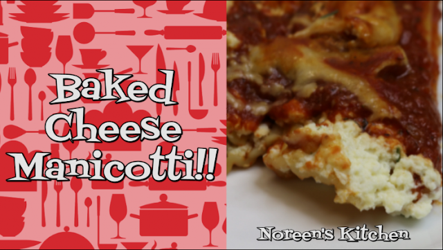 Baked Cheese Manicotti, recipe thumbnail, Noreen's Kitchen