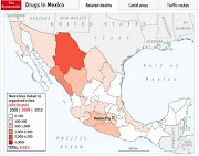 Mapa de los carteles de la droga en México. (drugseco )