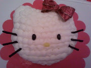 This is the Hello Kitty Birthday Cake I made for my sister B. She LOVES .
