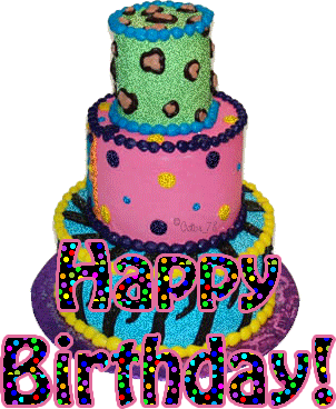 Animated Birthday Cake on Glittering Birthday Cake Picture