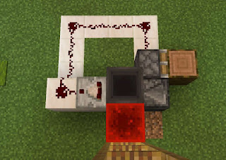 Circuit from hopper to Sticky Piston