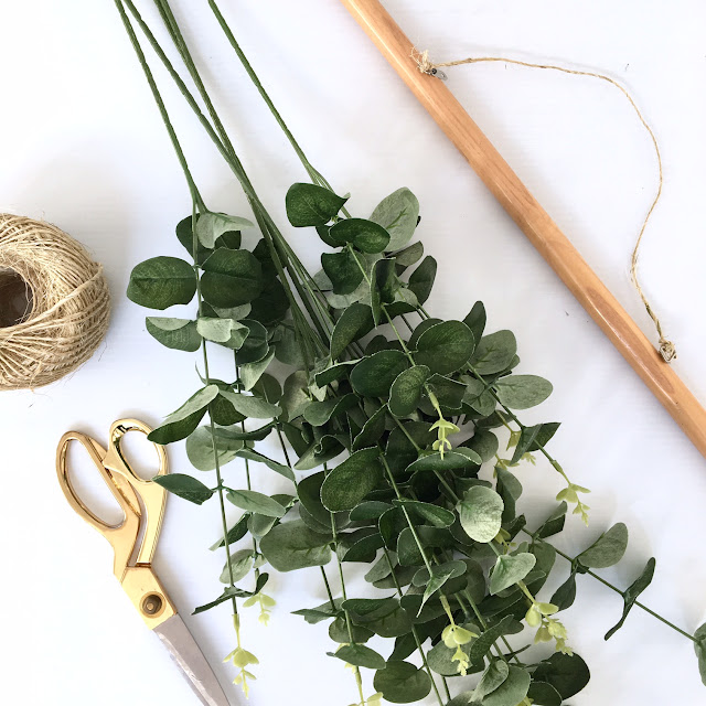 DIY Eucalyptus Wall Hanging Harlow and Thistle 2