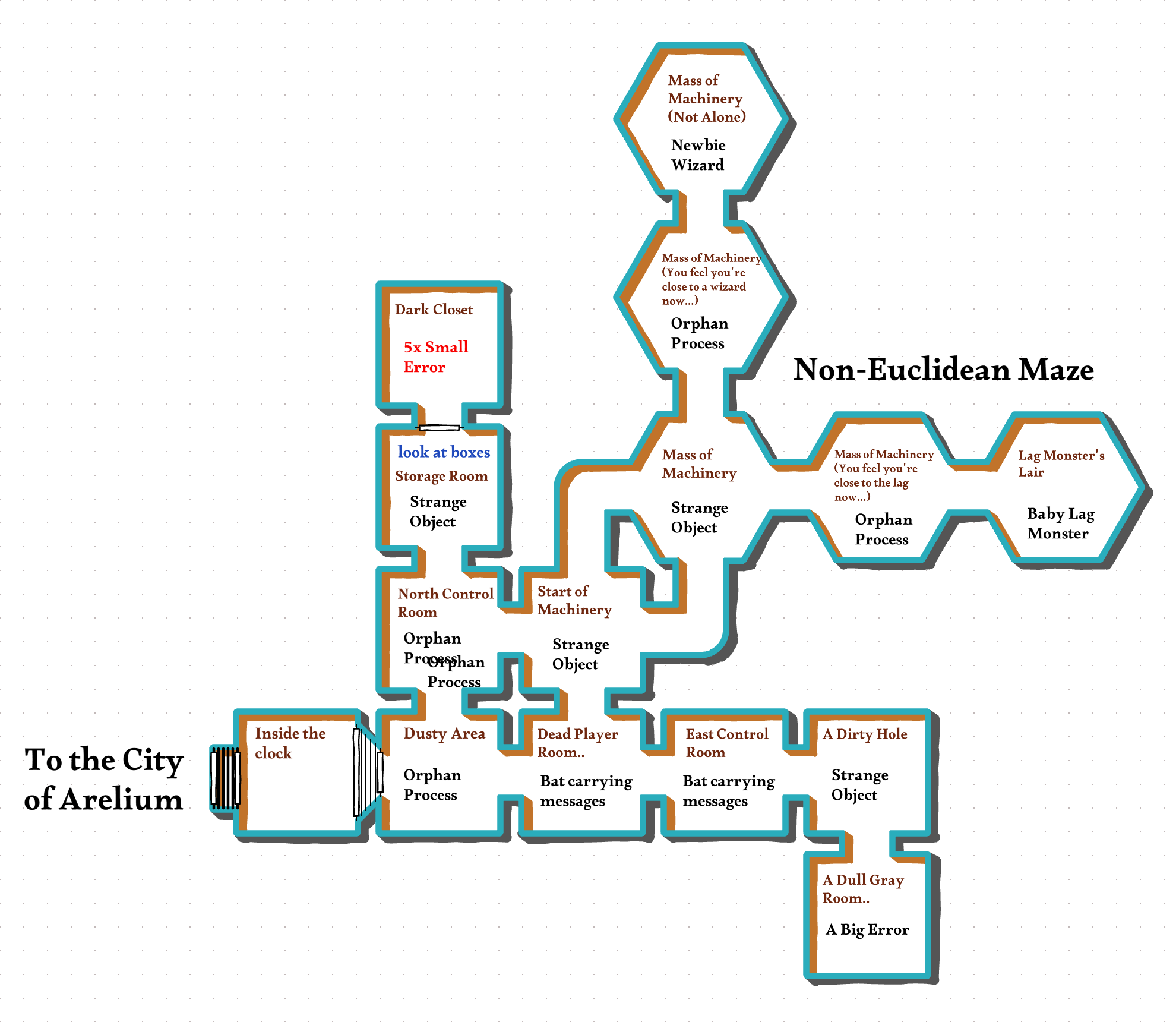 Map of the Arelium Clock Tower