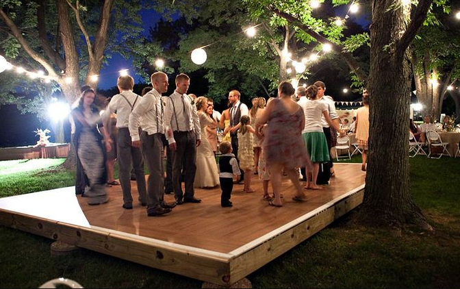 Backyard Wedding Dance Floor