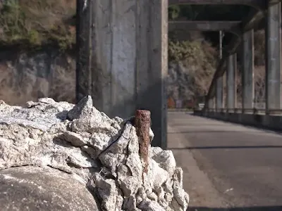 鳥取県日野川の廃橋 薮津橋