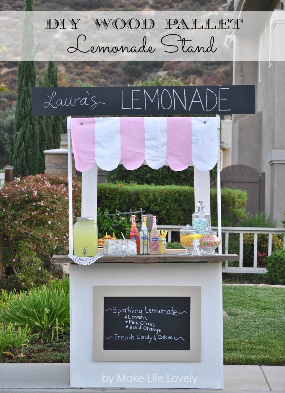 DIY Lemonade Stand from Wood Pallets + World Market's Summer in Paris 