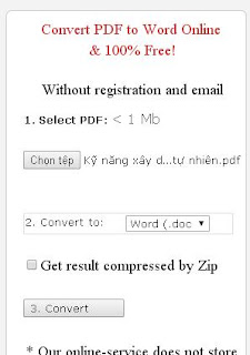 chuyển đổi pdf sang word không bị lỗi font