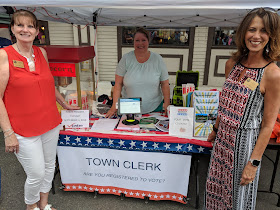 Franklin Town Clerk booth at the Strawberry Stroll