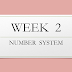 WEEK 2 :  Number System