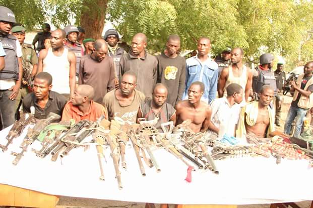  Photos: Police parade vicious gang that slaughtered 19 villagers, 2 officers in Niger State including a father and son after collecting ransom