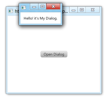 Create Dialog using Stage