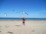 The South Padre Island beach. A day trip to Corpus Christi with Karm and Bob . (beach dj)